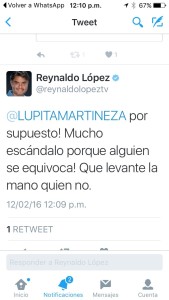 respuesta Reynaldo López